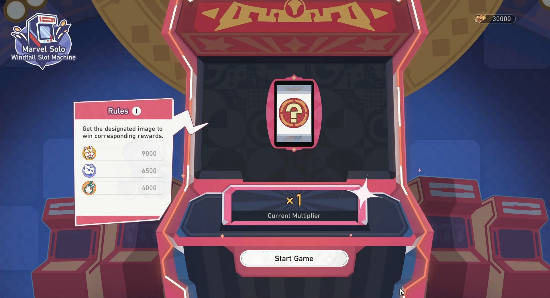 Slot Machine game (Image via HoYoverse)