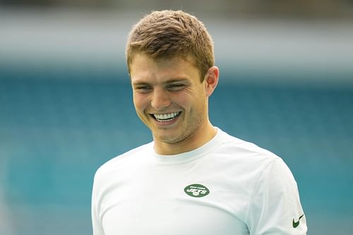 Zach Wilson at New York Jets v Miami Dolphins