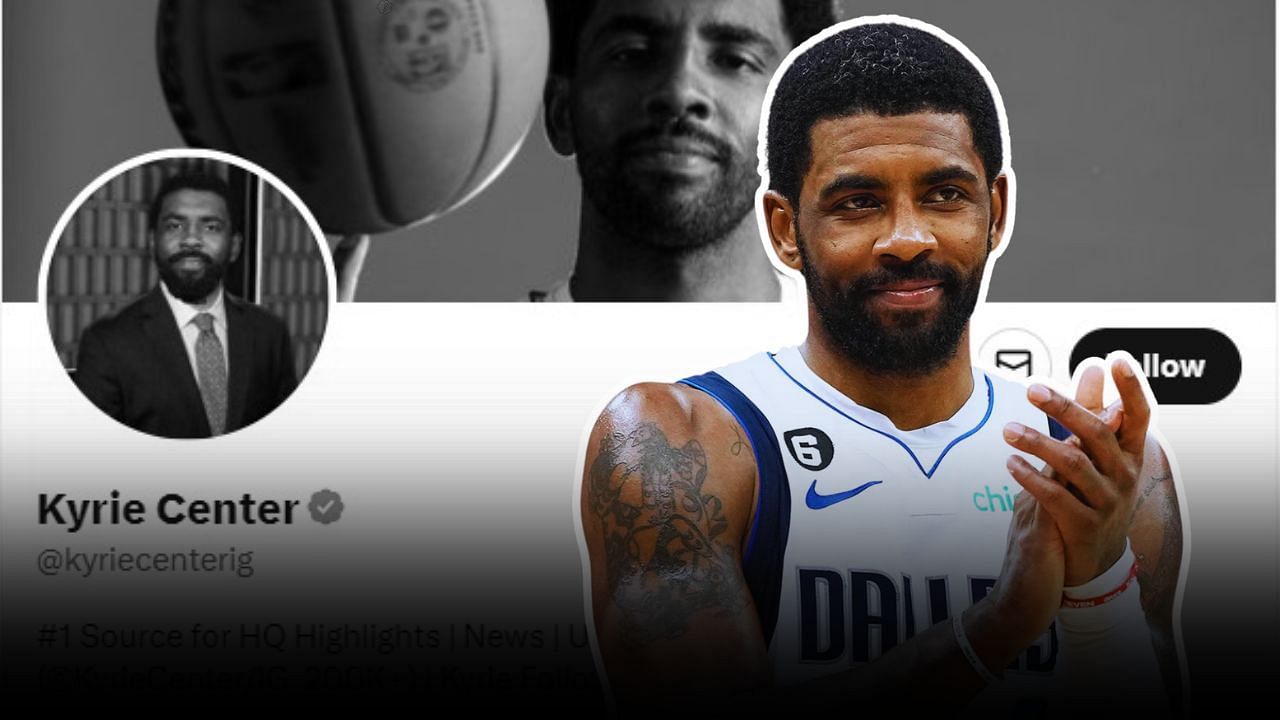 Kyrie Irving praises parody account owner for making people on the internet laugh.