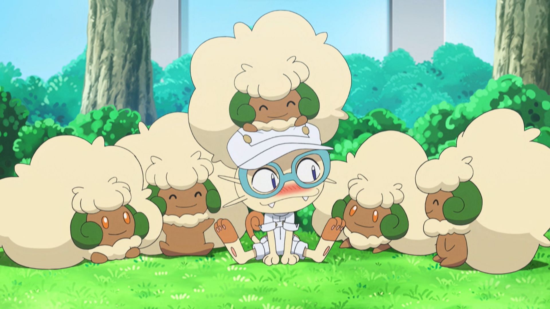 Whimsicott as seen in the anime (Image via The Pokemon Company)