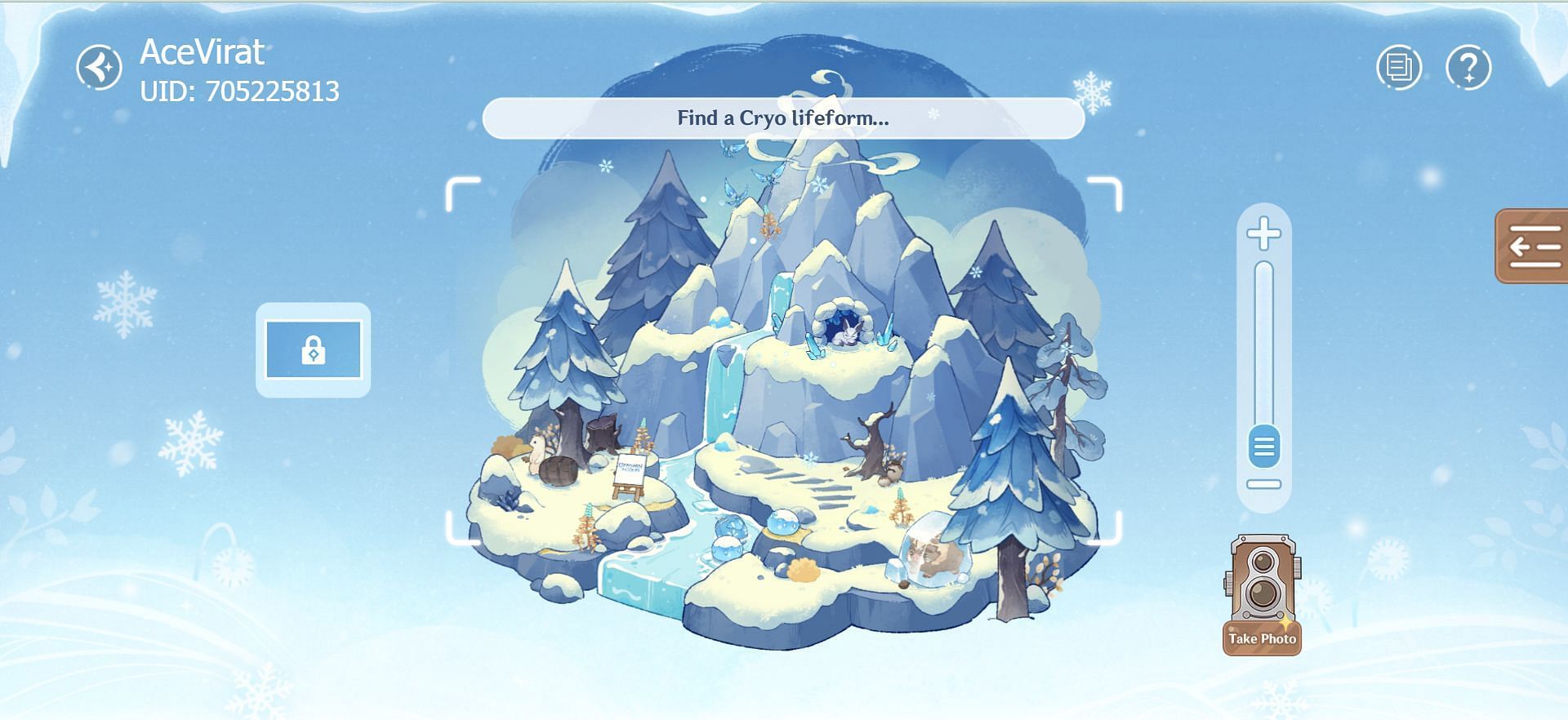 Find a Cryo lifeform (Image via HoYoverse)