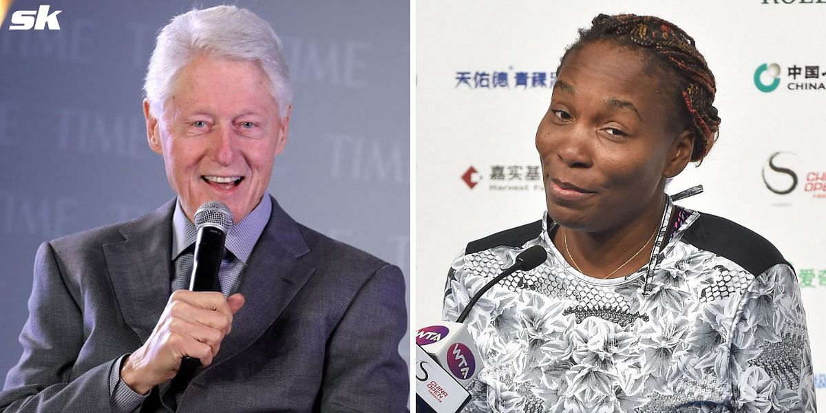 Bill Clinton (L) and Venus Williams (R)