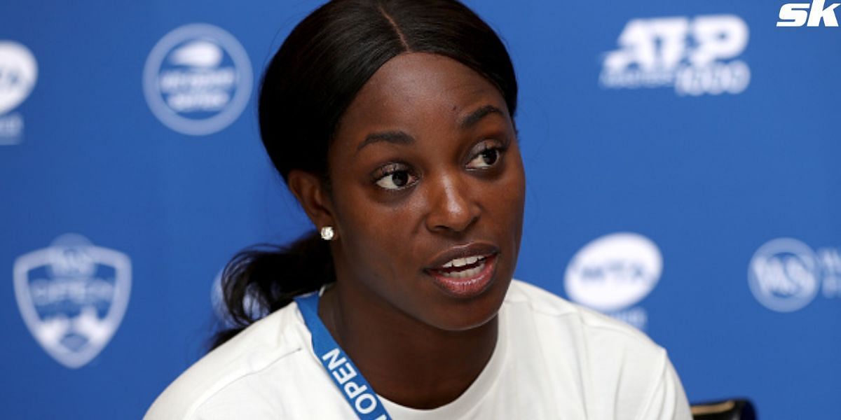 Sloane Stephens jokingly laments about how her ranking hasn