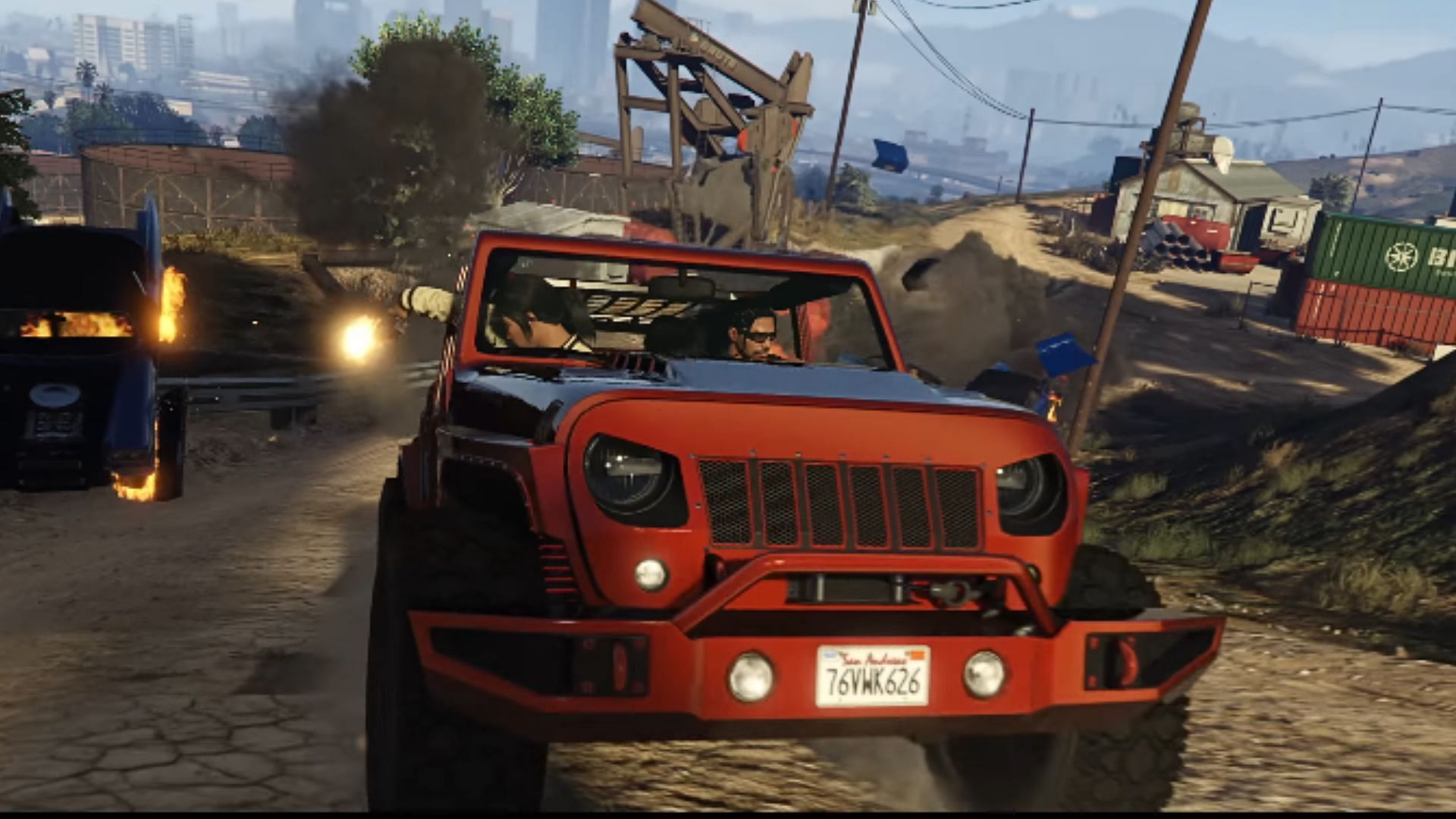 Canis Terminus in one of the trailer&#039;s shots (Image via Rockstar Games)