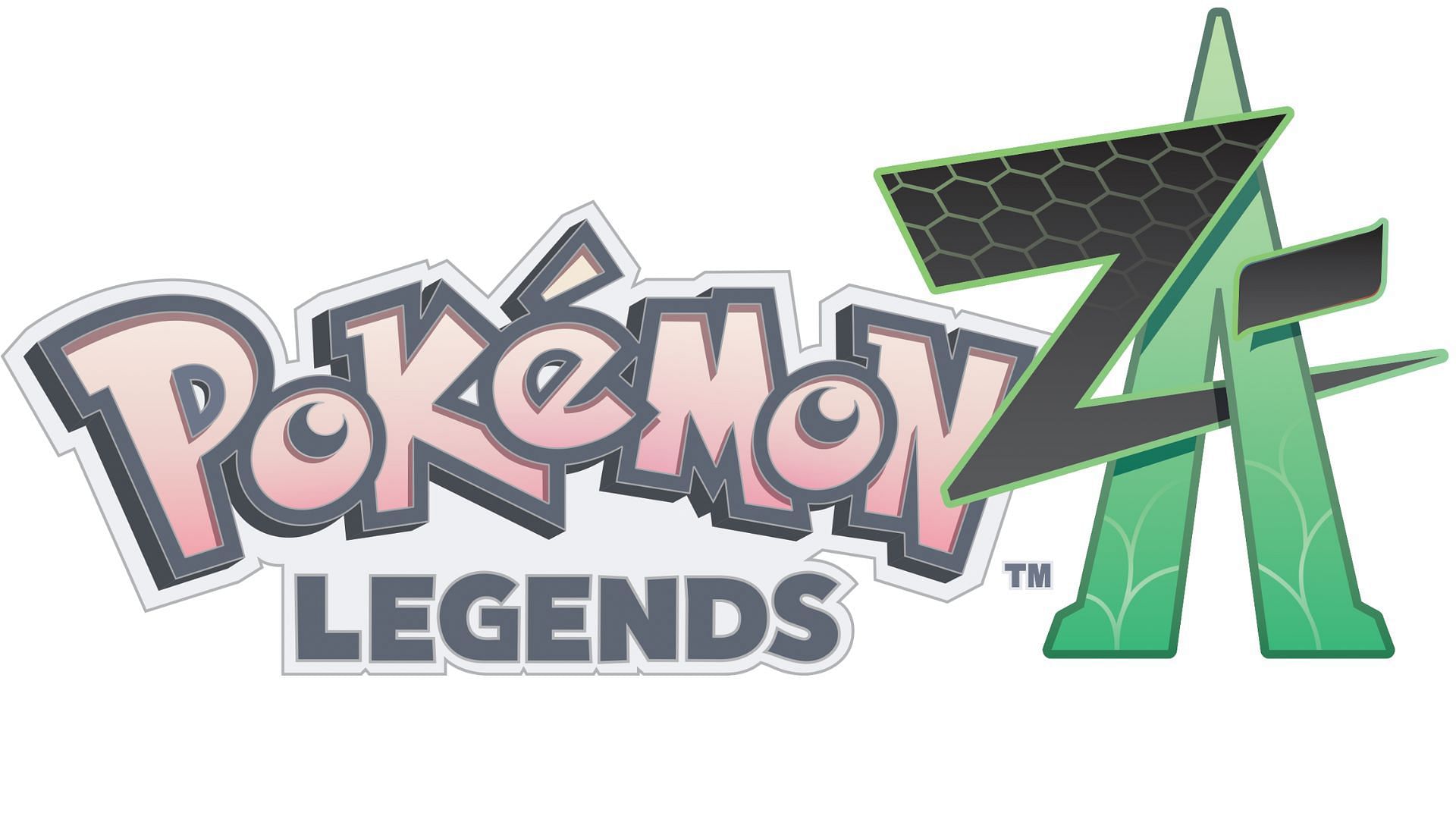 The visual difference in the letters Z and A in the Pokemon Legends Z-A&#039;s title (Image via The Pokemon Company)