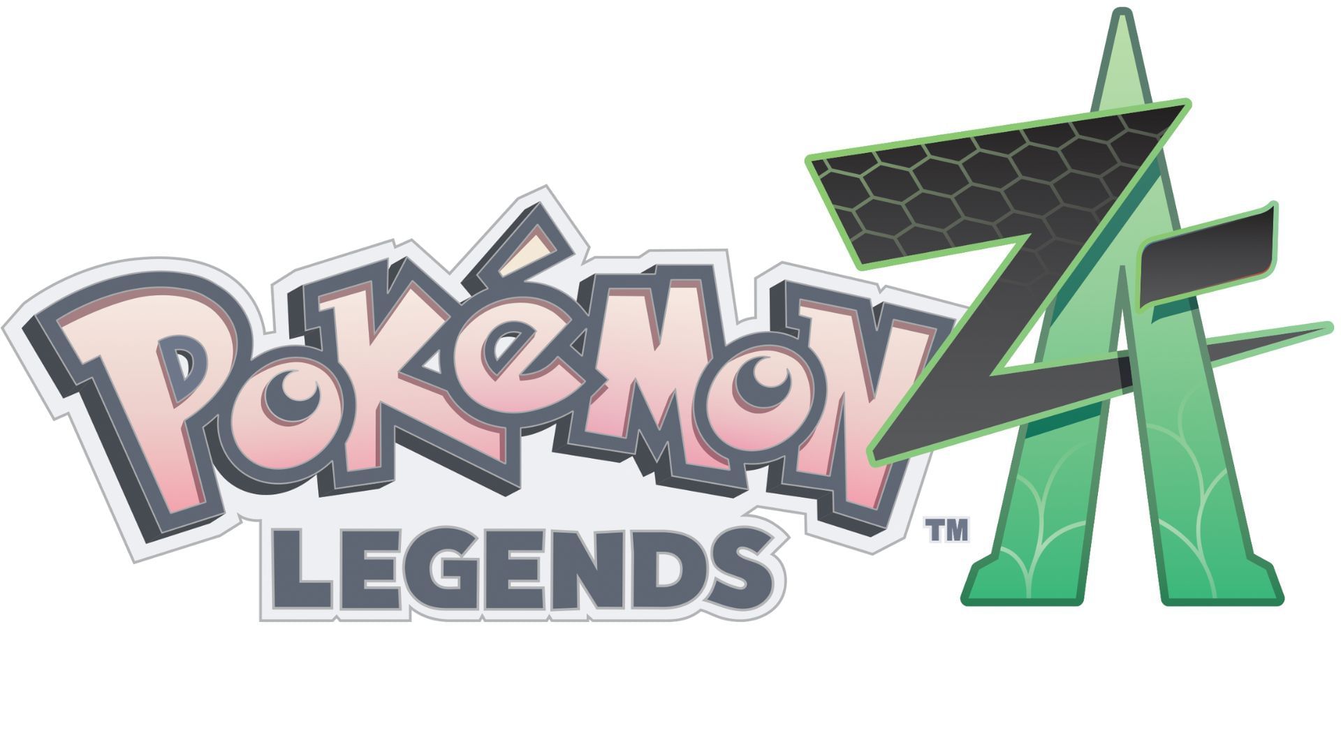 The visual difference in the letters Z and A in the Pokemon Legends Z-A&#039;s title (Image via The Pokemon Company)