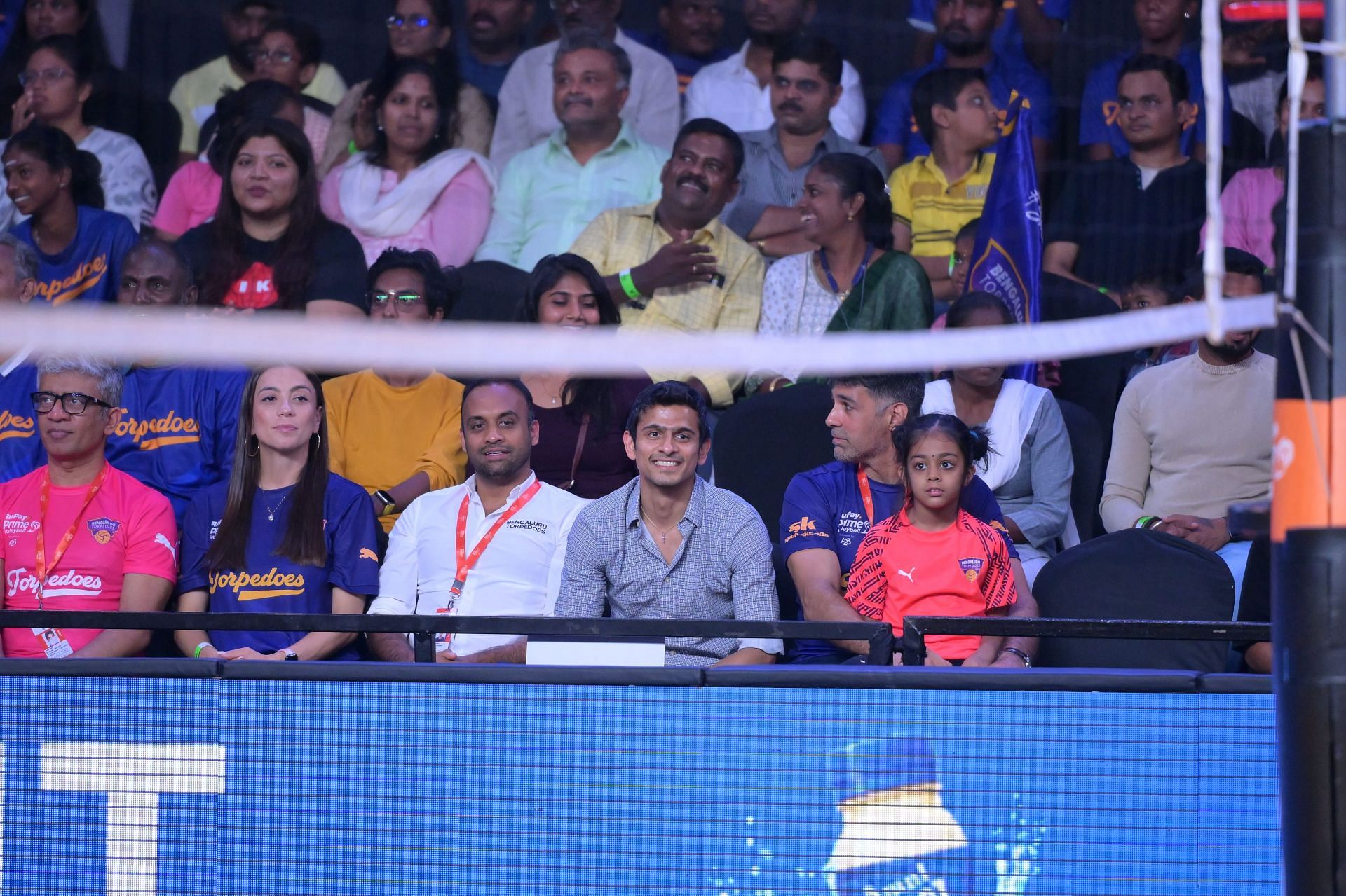 Saurav Ghoshal attends Prime Volleyball League contest (Image Credits: RuPay Prime Volleyball League)