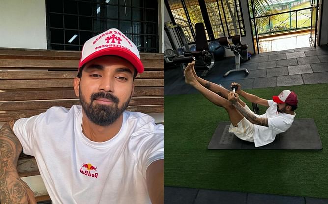 [In Pictures] KL Rahul trains intensely at the NCA ahead of IPL 2024