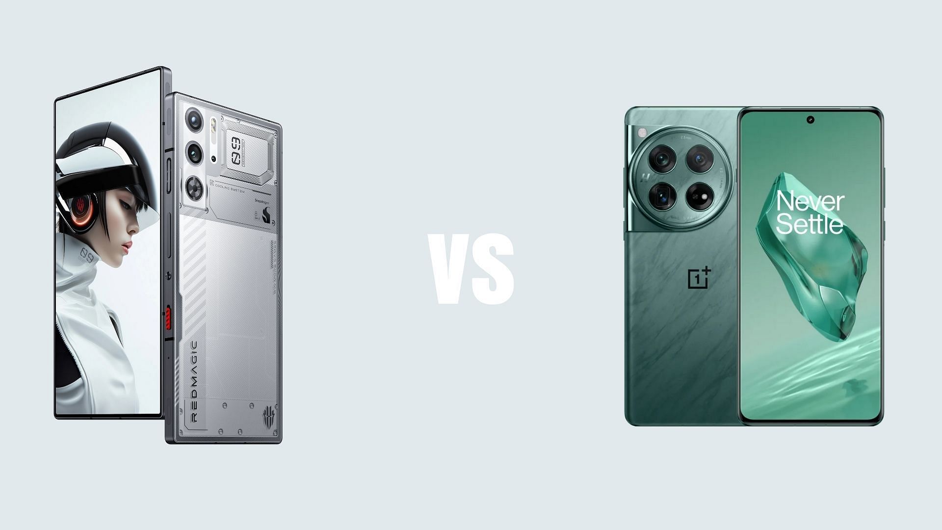 Redmagic 9 Pro vs OnePlus 12 (Image via Nubia || OnePlus)