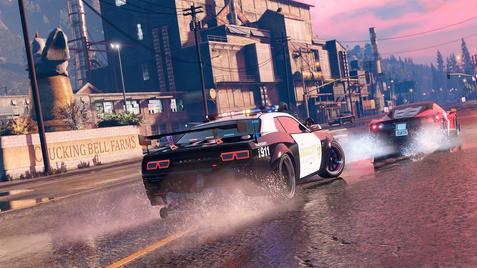 Official screenshot of the new police car released today (Image via Rockstar Games)