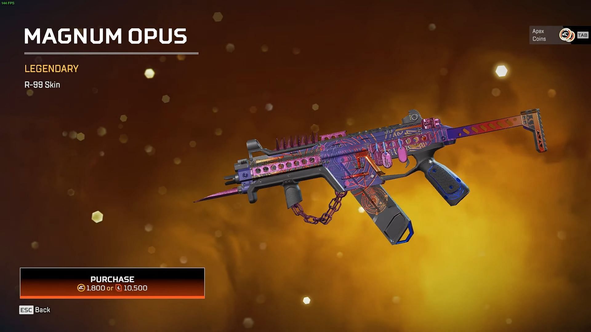 Magnum Opus Legendary SMG R-99 Skin (Image via YouTube/NautilluZ04)