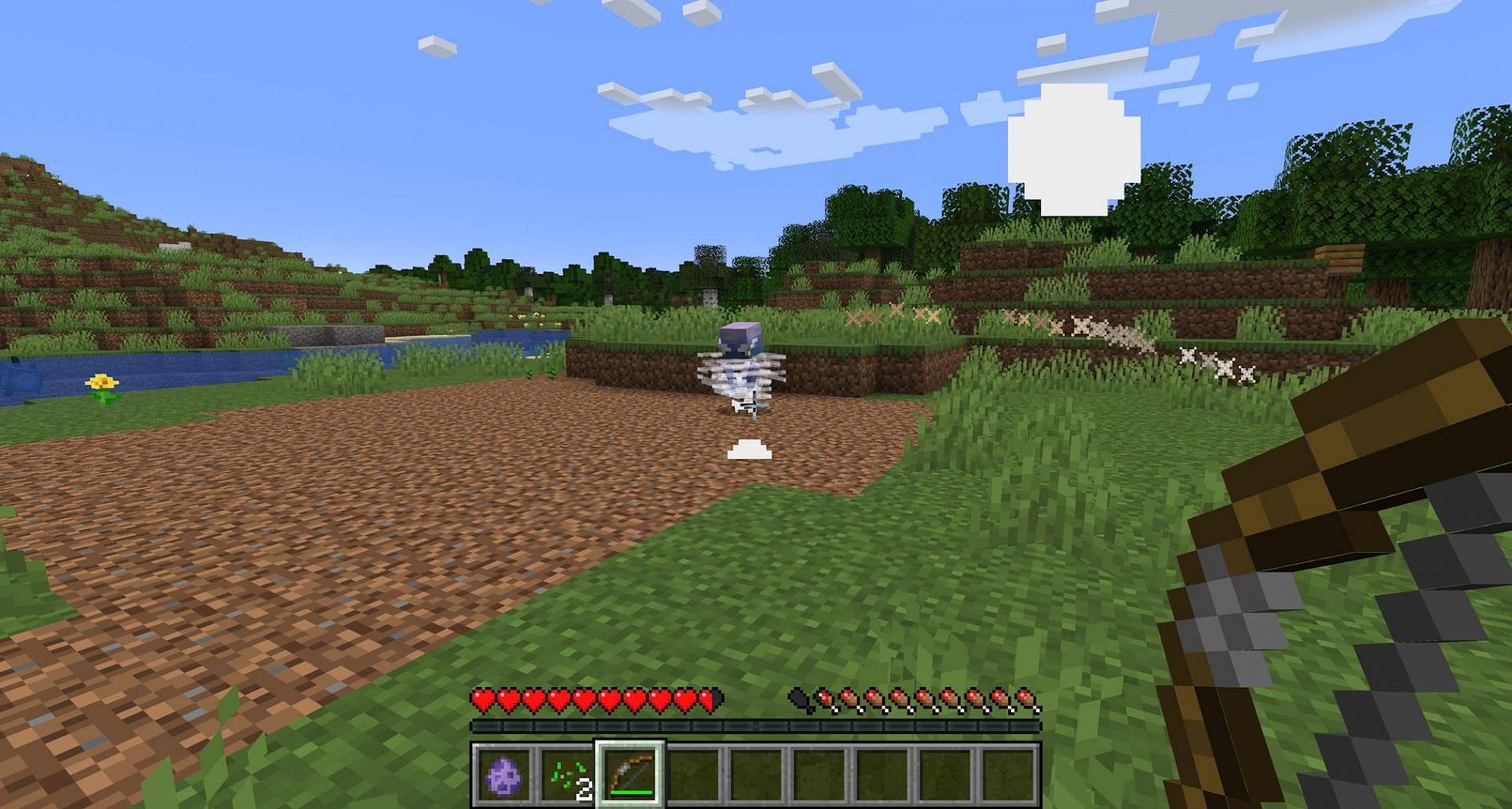 Breeze are not much threat damage-wise, even to unarmored players (Image via Mojang)