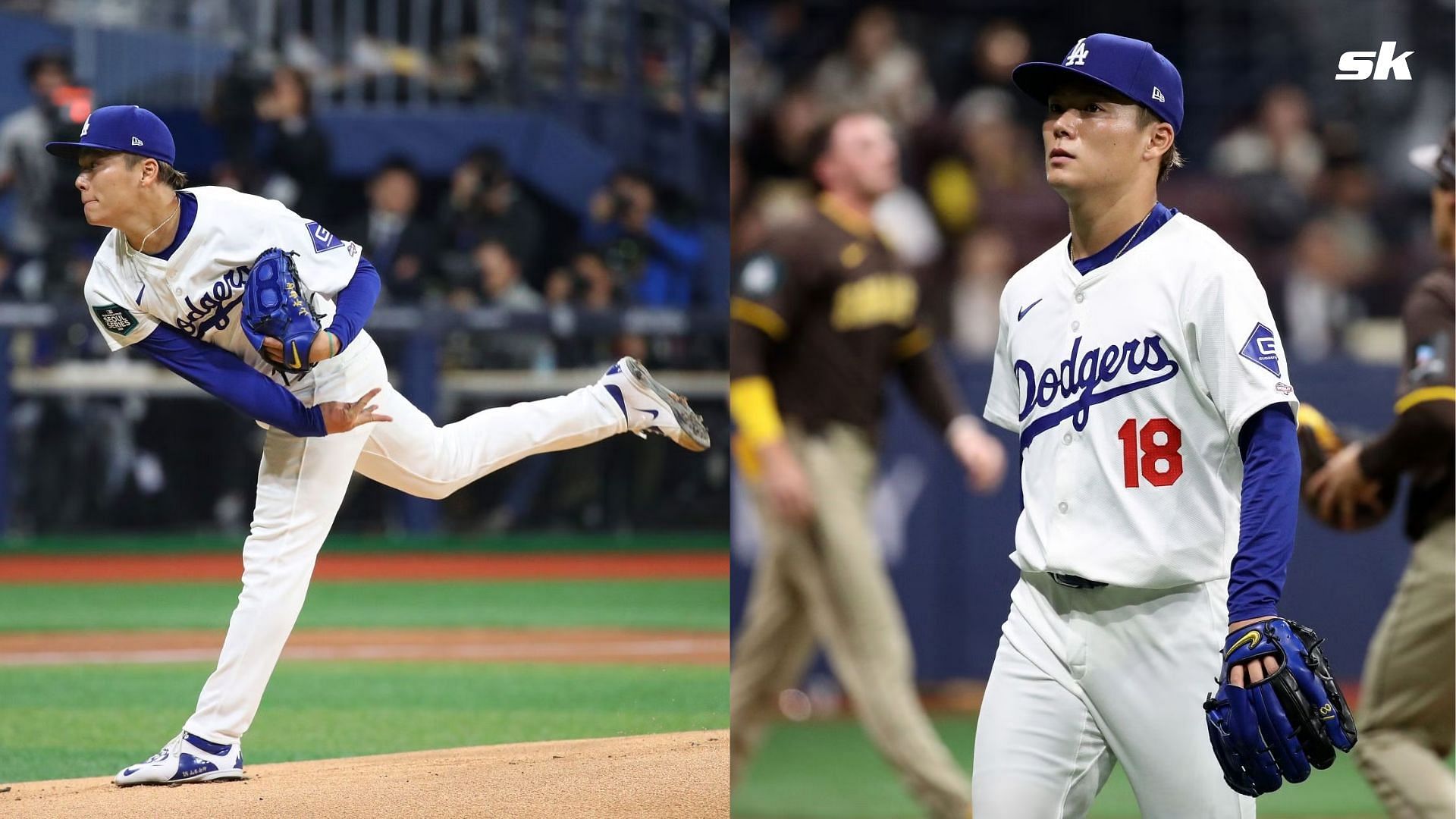 Dodgers' Yoshinobu Yamamoto lasts just one inning in highly anticipated MLB  debut