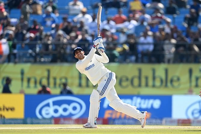 [In Pictures] Team India batter Shubman Gill plays cricket with renowned English singer Ed Sheeran