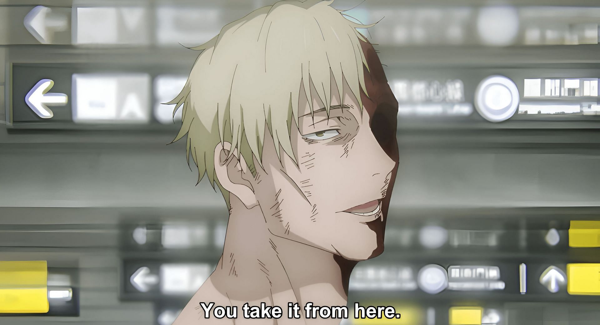 The last appearance of Kento Nanami in Jujutsu Kaisen (Image via MAPPA)