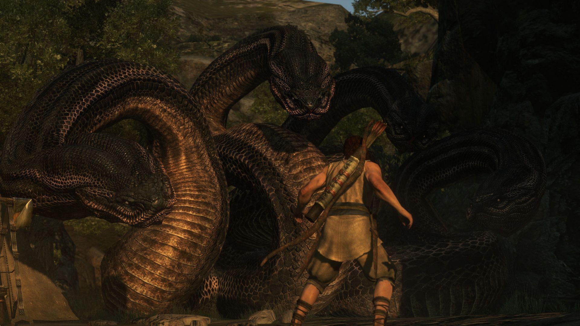 Your fame as the Arisen will grow when you repel the Hydra&#039;s attack (Image via Capcom)