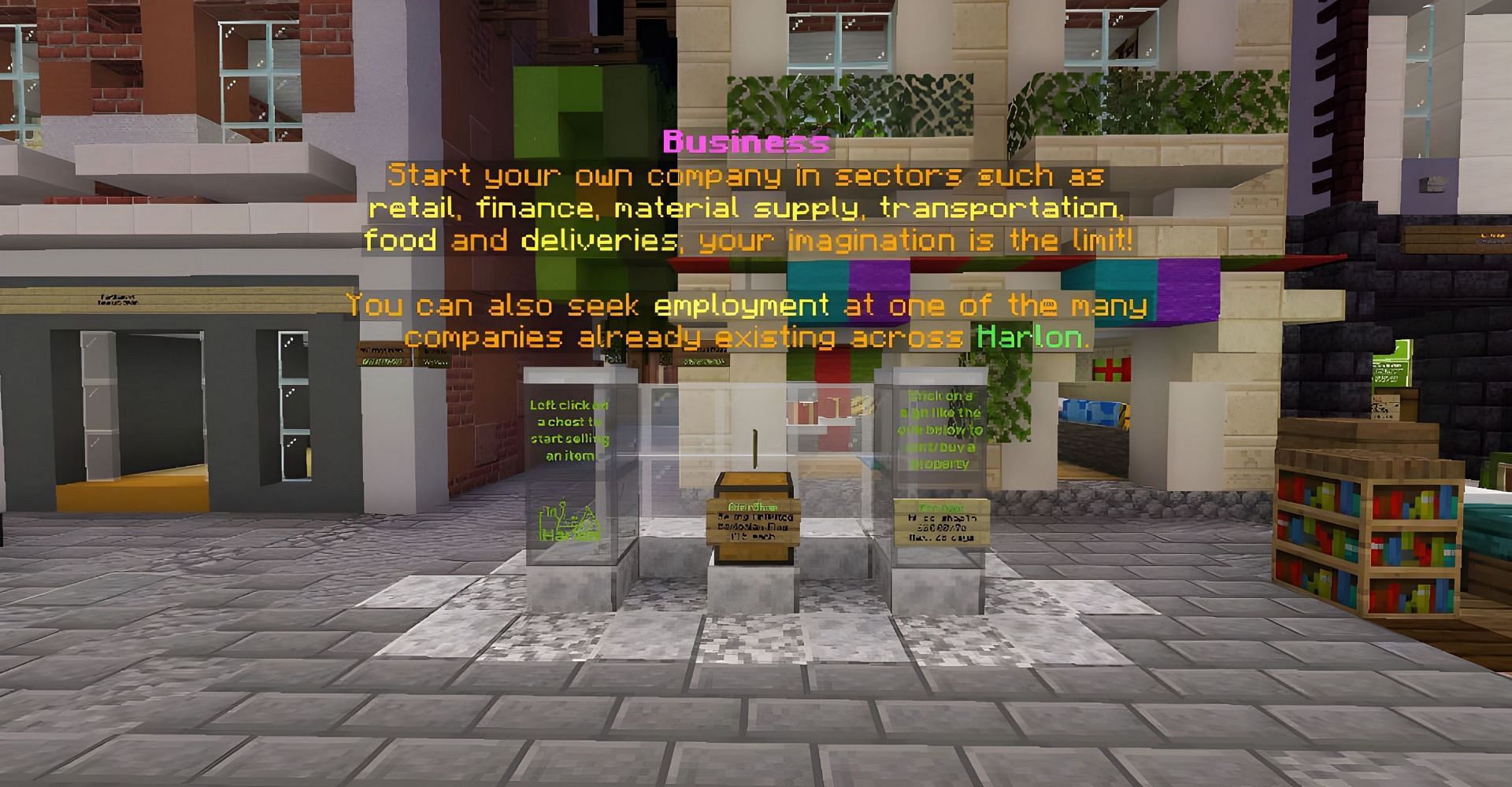 Harlon City is a fantastic server (Image via Mojang)