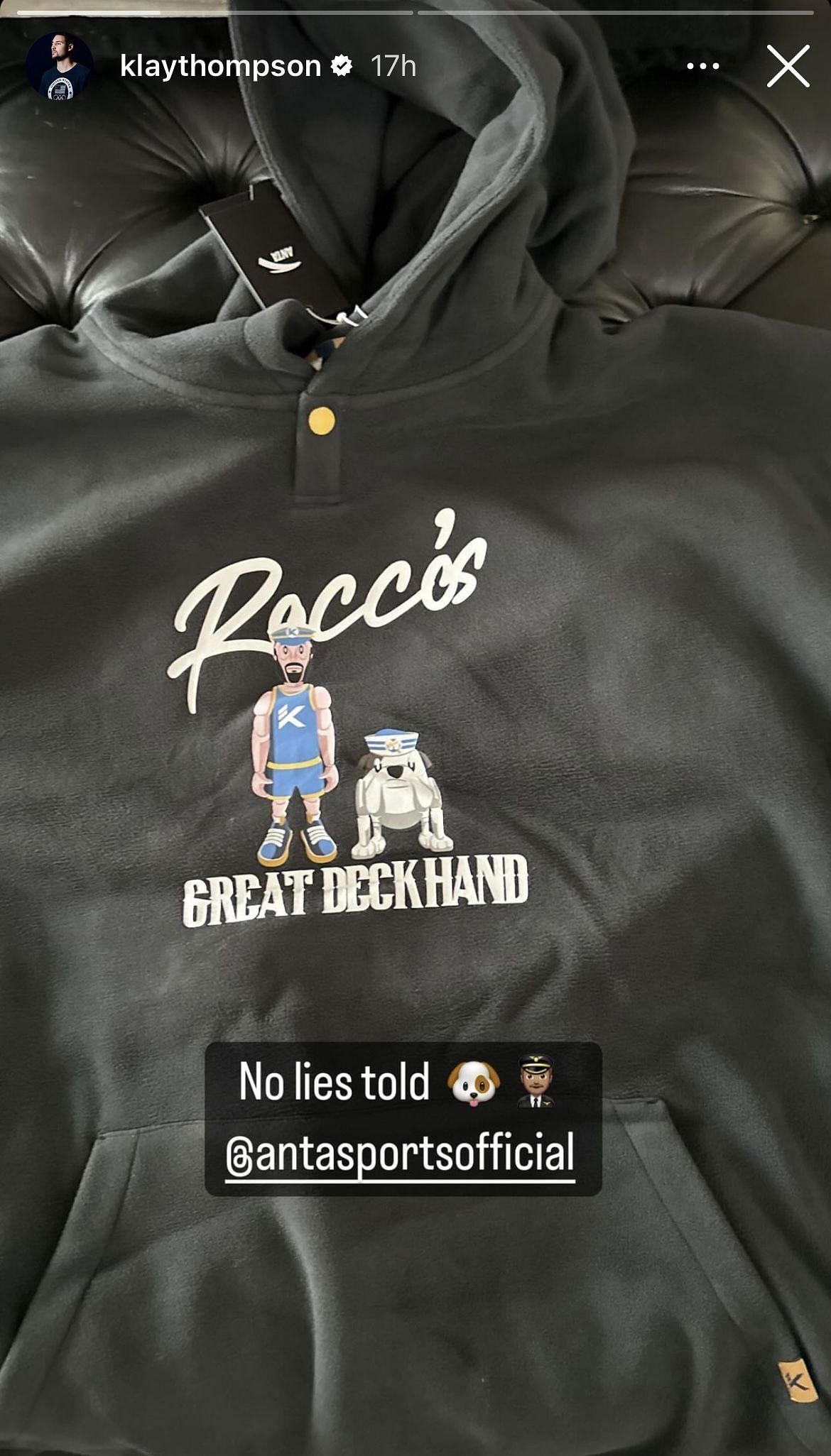 Klay Thompson&#039;s dog, Rocco, received own merch for $80 million deal