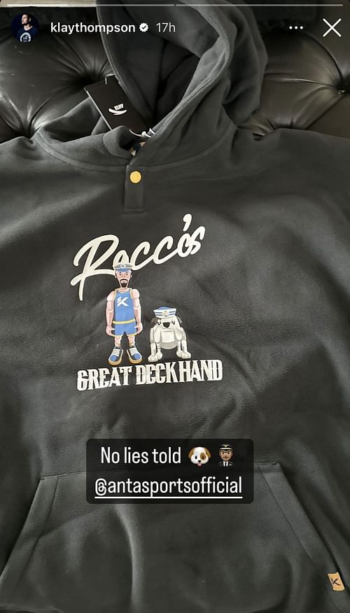 Klay Thompson's dog, Rocco, received own merch for $80 million deal