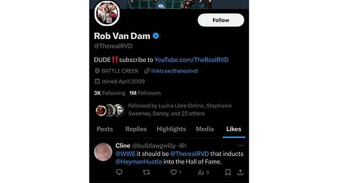 RVD likes a fan's post