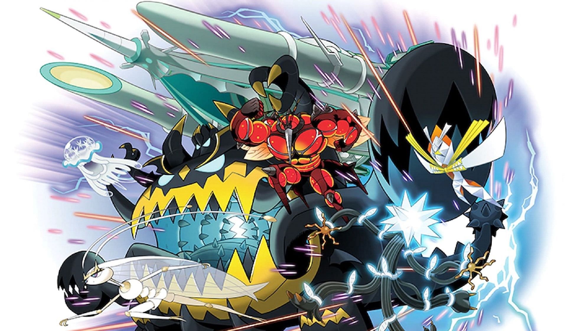 Artwork of the Ultra Beasts drawn by Hitoshi Ariga (image via The Pokemon Company)