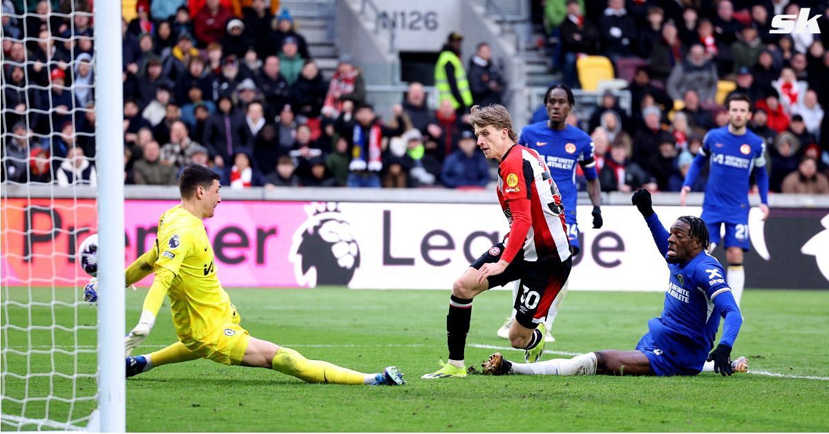 Chelsea were held to a 2-2 draw by Brentford