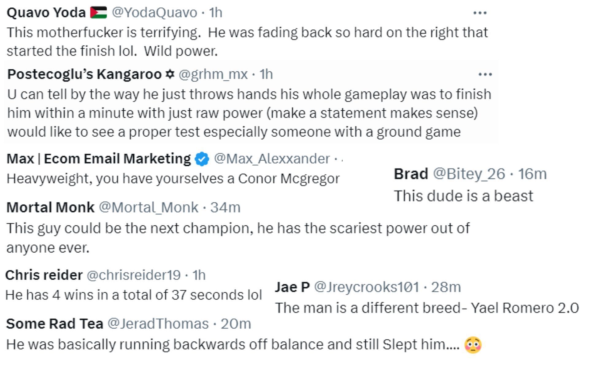 Fans and fighters react to Blaydes&#039; win