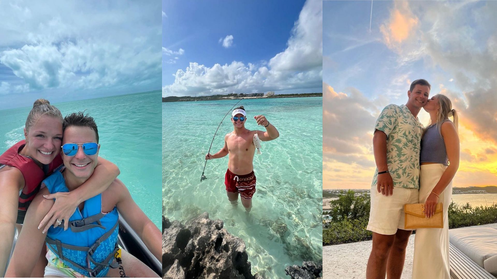 Brock and Jenna Purdy&#039;s honeymoon in the Turks and Caicos.
