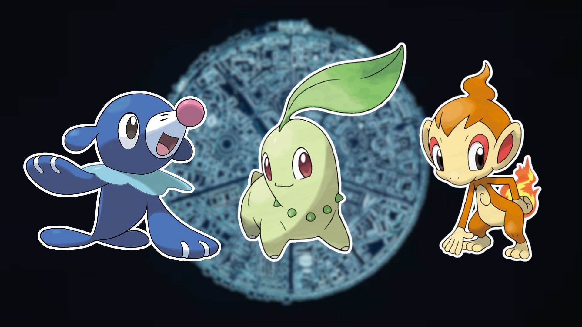 Popplio, Chikorita and Chimchar (Image via The Pokemon Company)