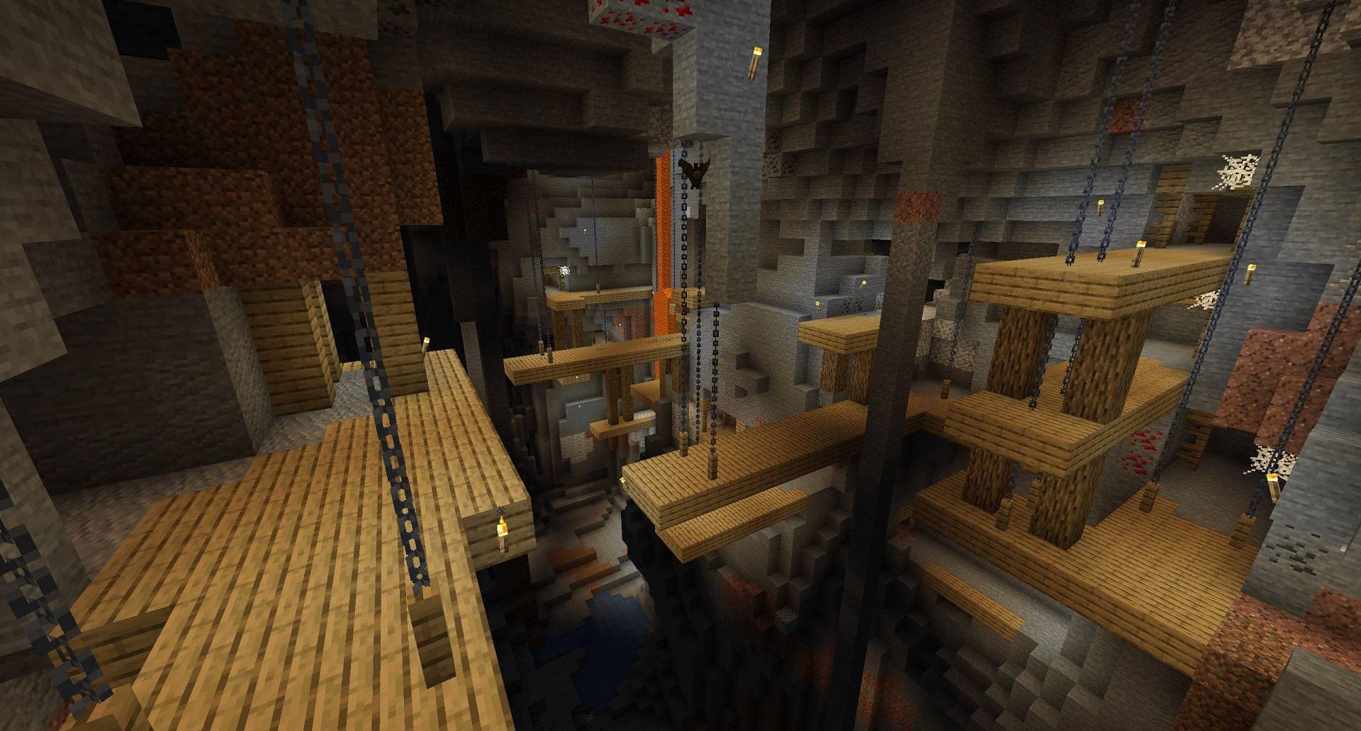 Abandoned mineshafts tend to be dangerous due to their labyrinthine nature (Image via Mojang)