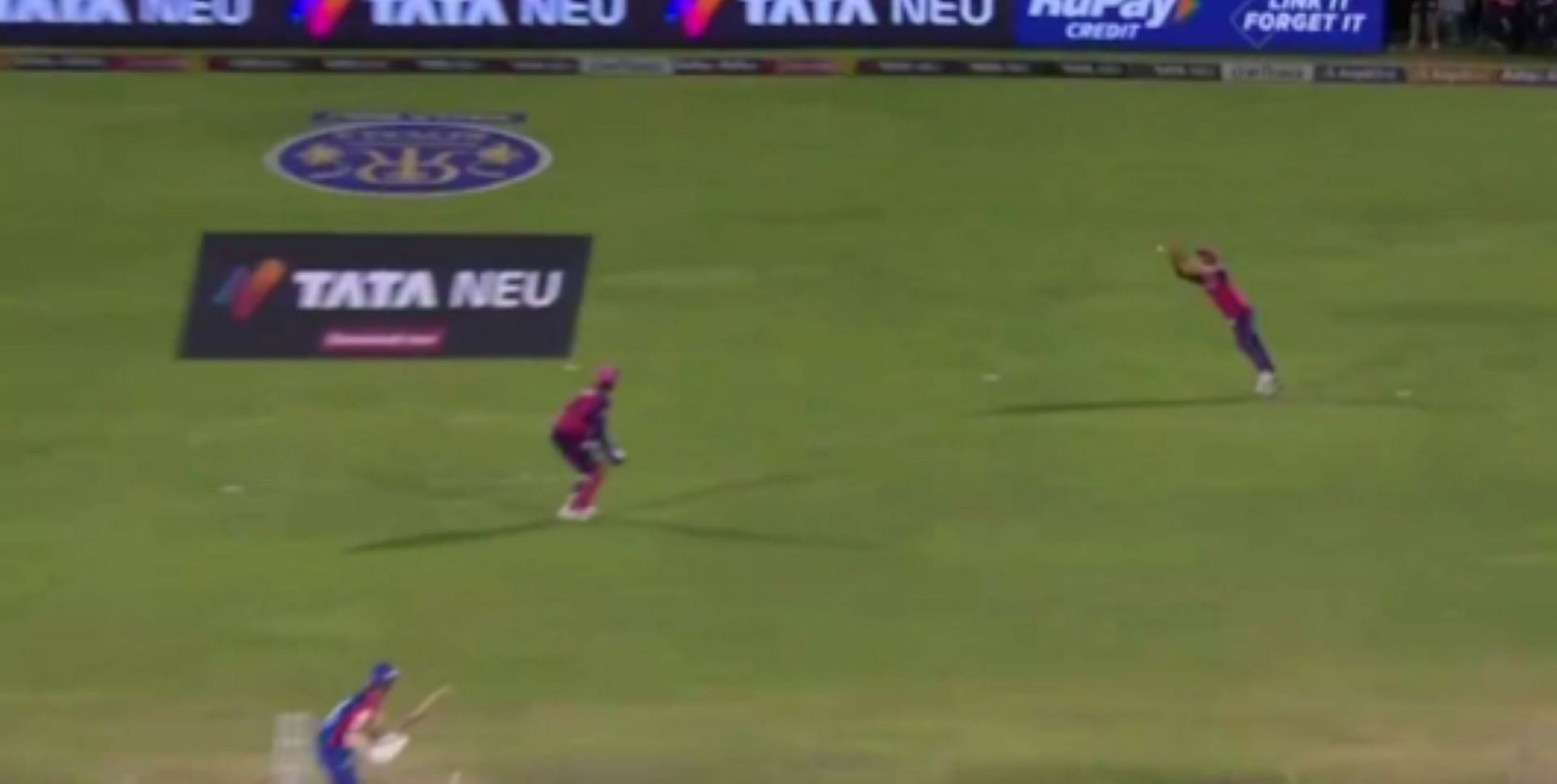 Sandeep flung himself to pluck a sensational catch [Credit: IPL Twitter handle]