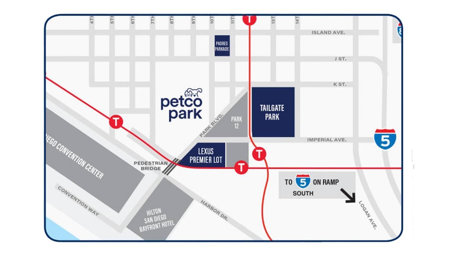 Petco Park&#039;s Parking Map