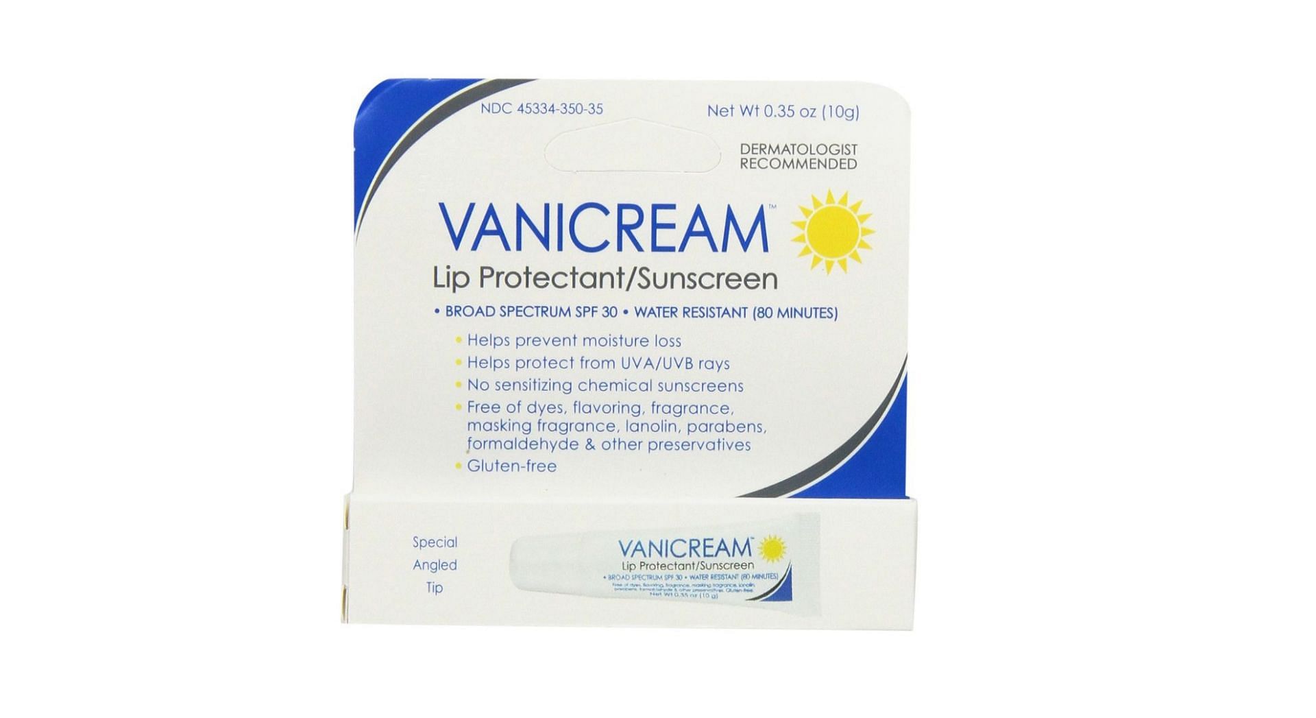 Vanicream Lip Protectant/Sunscreen (Image via Amazon)