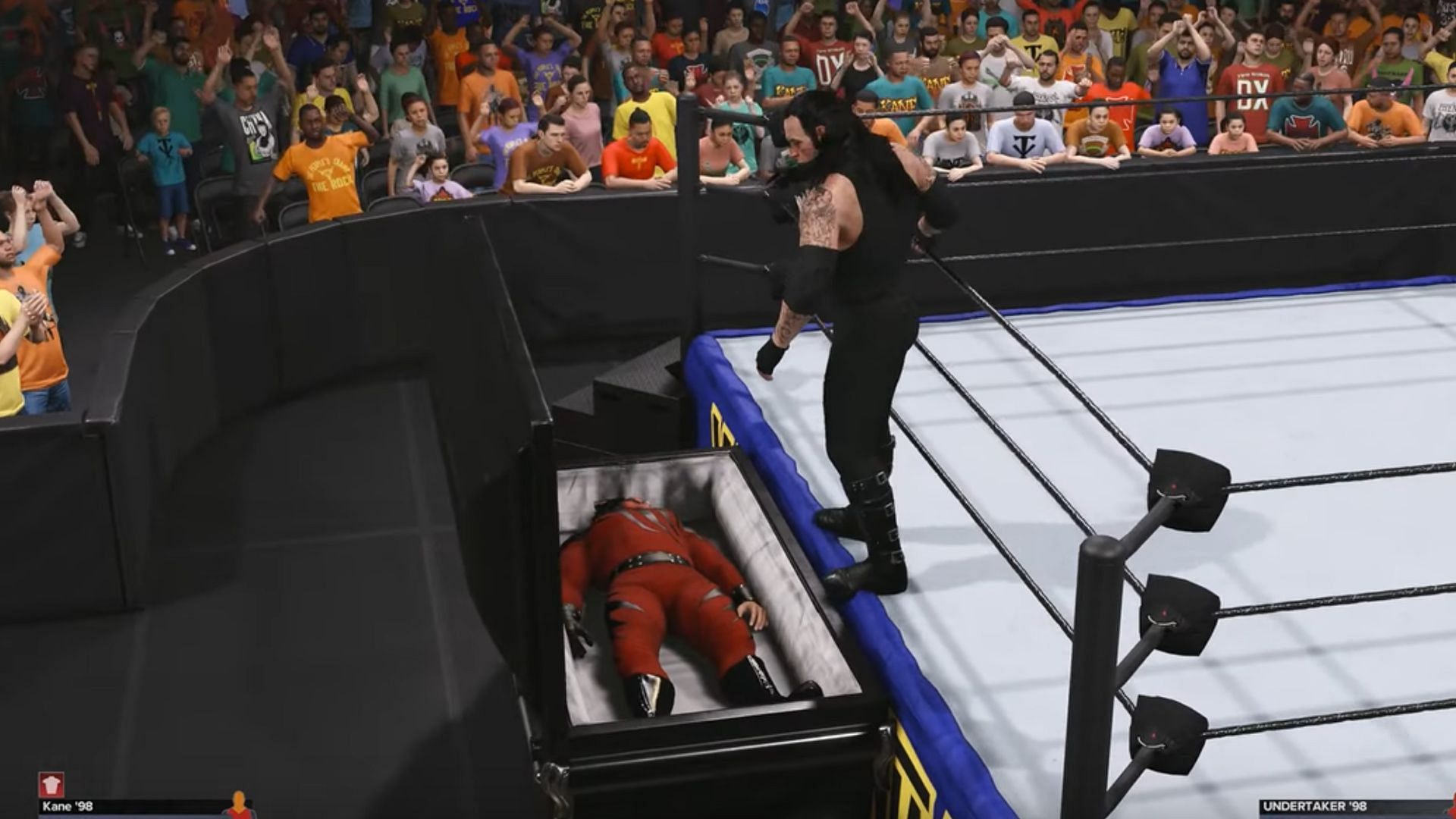 The Undertaker vs Kane Casket match WWE 2K24