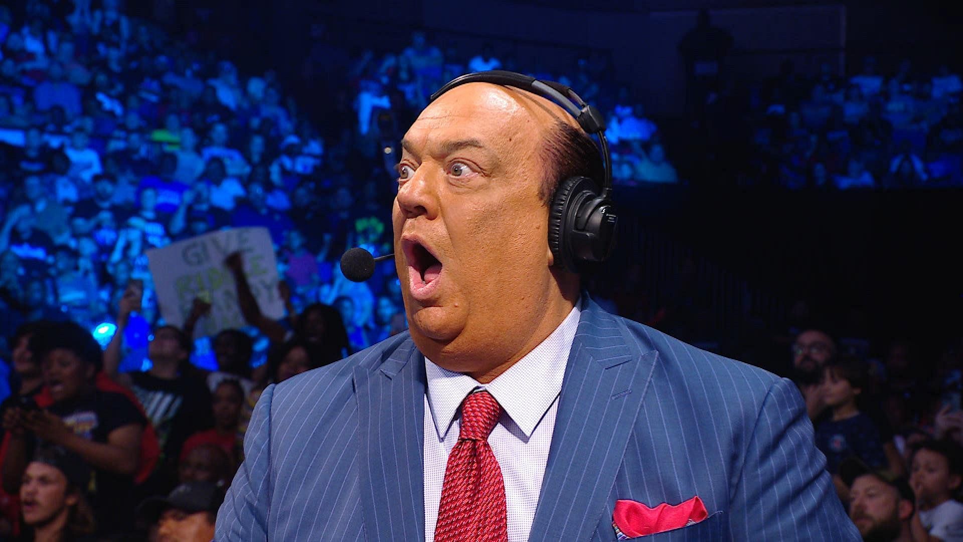 Paul Heyman does commentary on WWE SmackDown