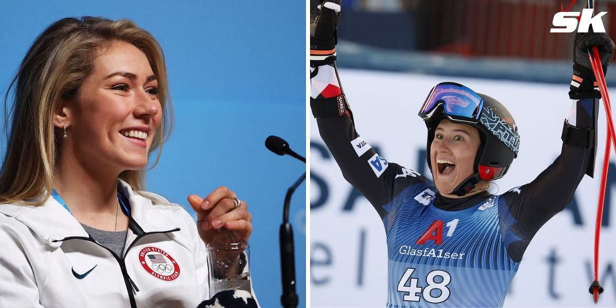 Mikaela Shiffrin congratulated teammate Lauren Macuga on maiden World Cup top-5 finish in Kvitfjell, Norway.