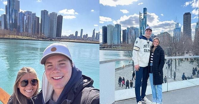IN PHOTOS: Notre Dame QB Riley Leonard and GF Molly Walding shows off snippets from exciting vacation during CFB offseason