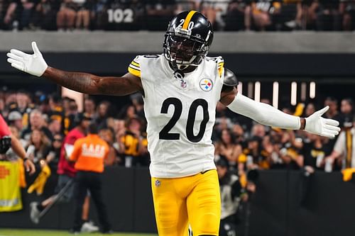 Patrick Peterson during Pittsburgh Steelers v Las Vegas Raiders