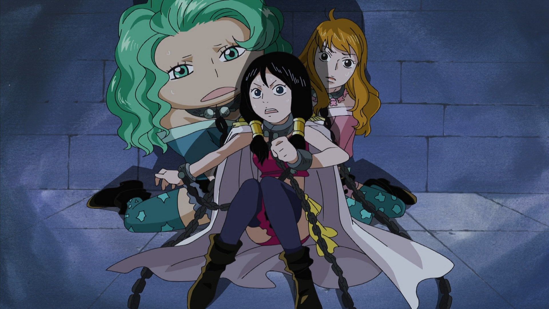 Boa Hancock and her sisters were slaves for the Celestial Dragons (Image via Toei Animation)