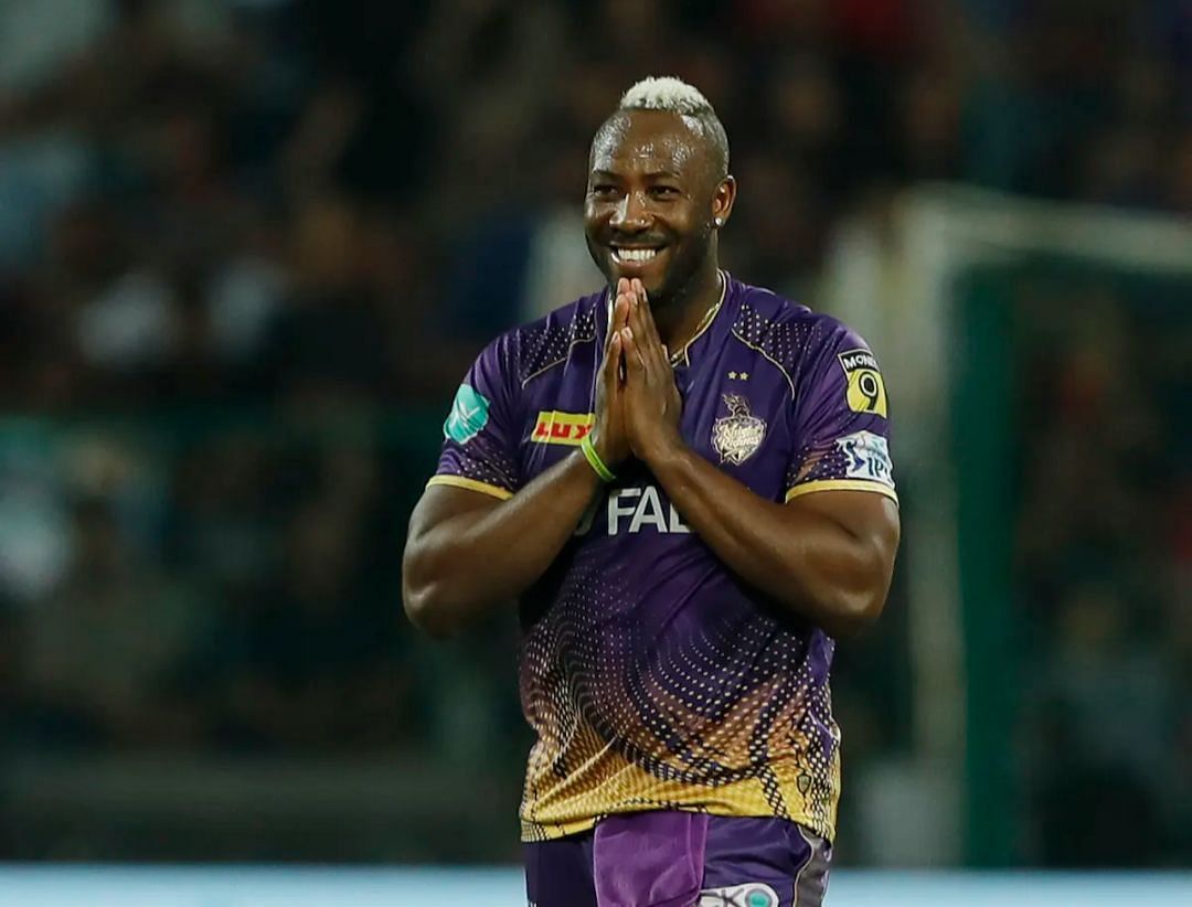 Andre Russell took 2 wickets vs SRH