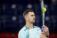Hubert Hurkacz at the 2024 Dubai Duty Free Tennis Championships - Getty Images