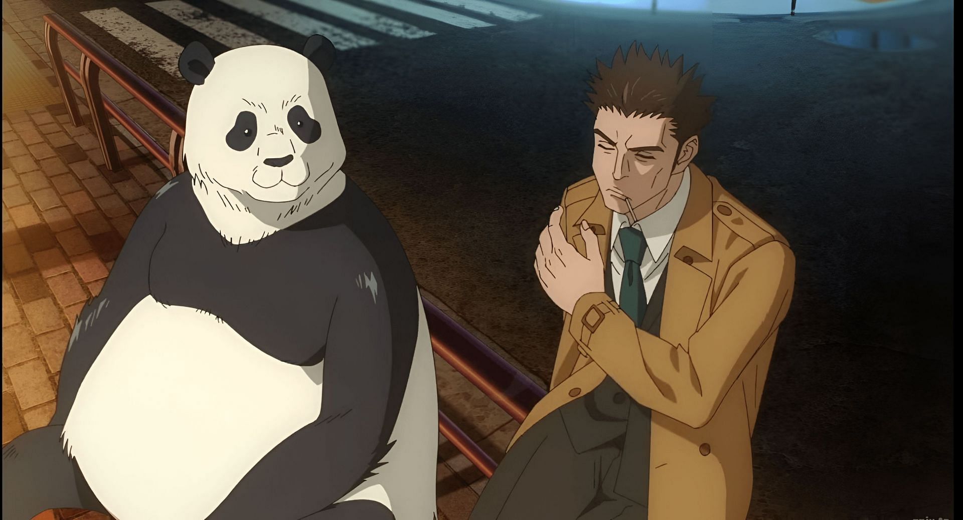 Panda (left) and Kusakabe (right) as seen in the anime (Image via MAPPA)