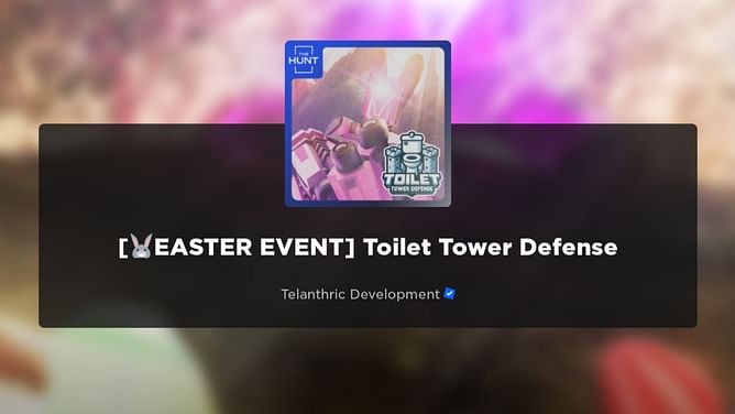 Toilet Tower Defense - Roblox The Hunt: First Edition