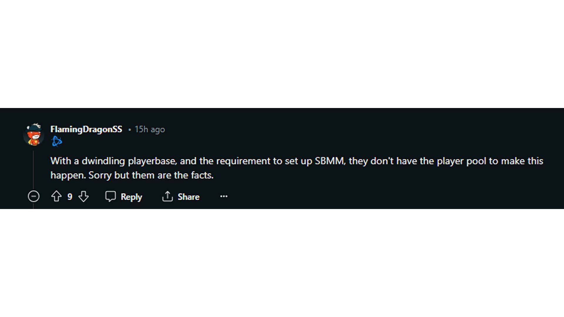 Redditor explains the map rotation system and its ties with SBMM (Image via Reddit)