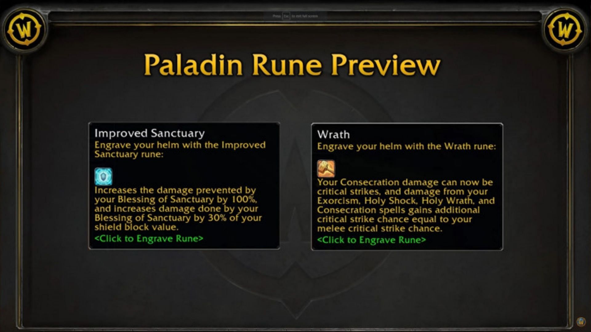 New Runes for Paladin in WoW Classic SoD Phase 3 (Image via Blizzard Entertainment)