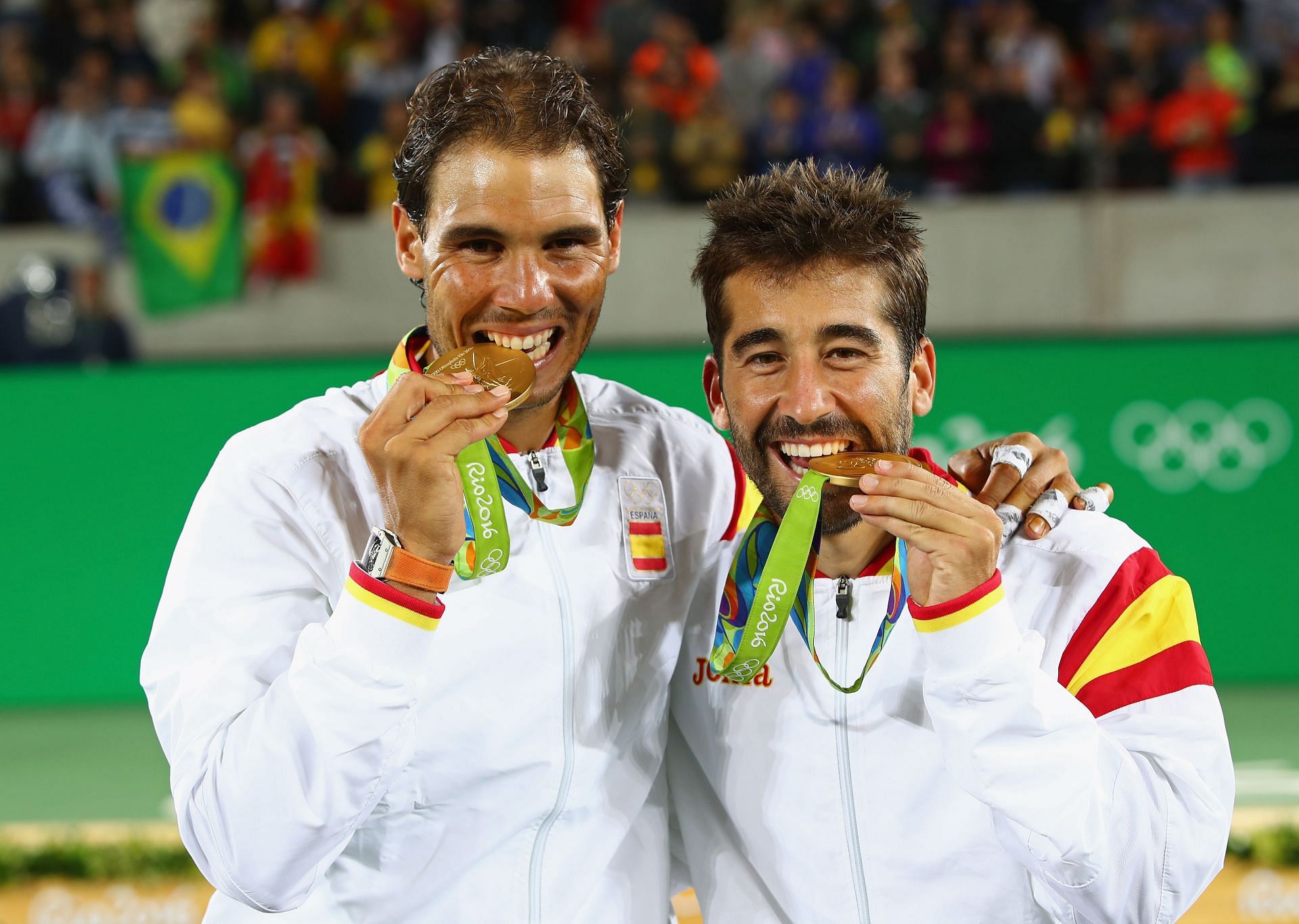 Nadal (left) and Lopez