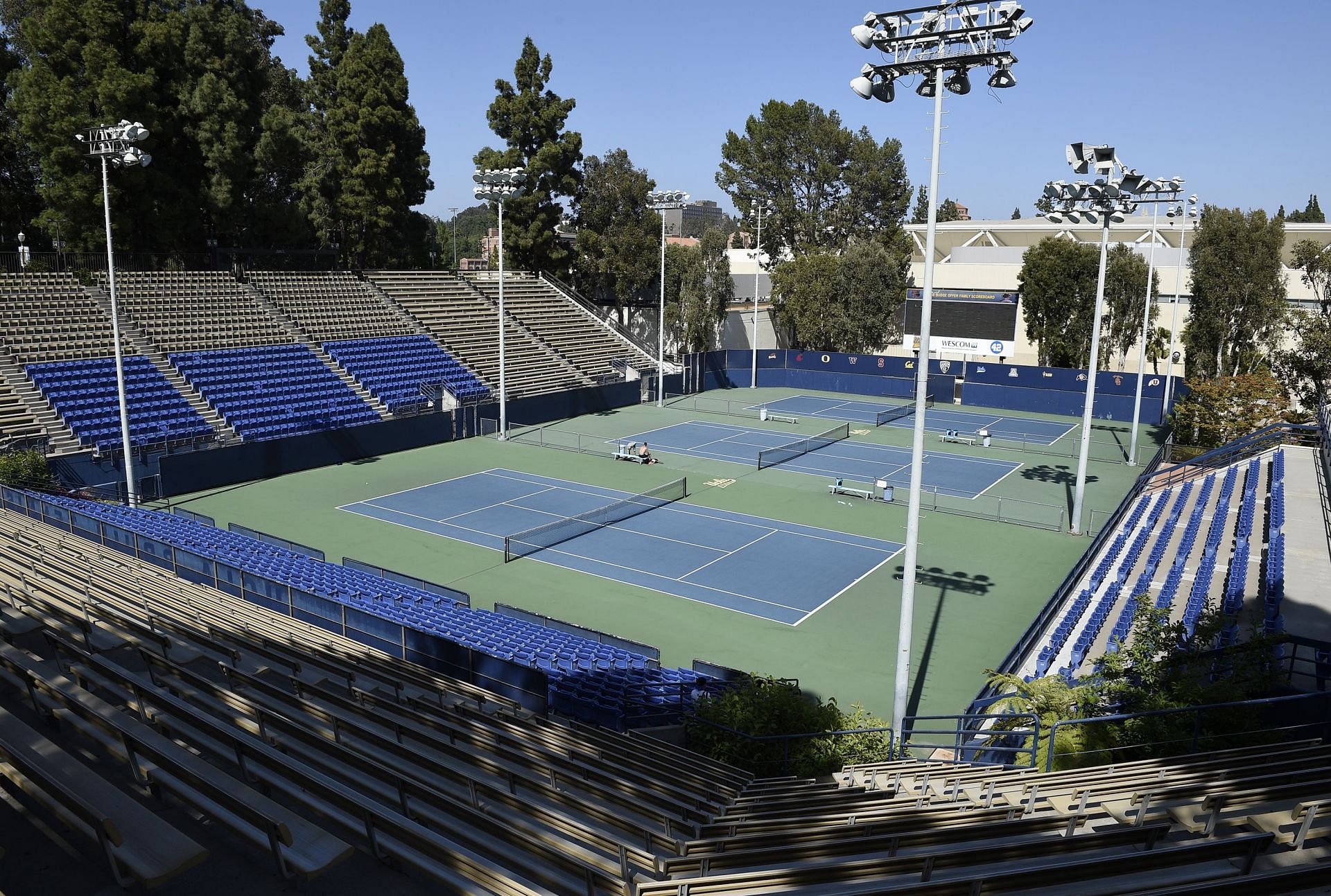 The tennis campus at the University of California, Los Angeles (UCLA)