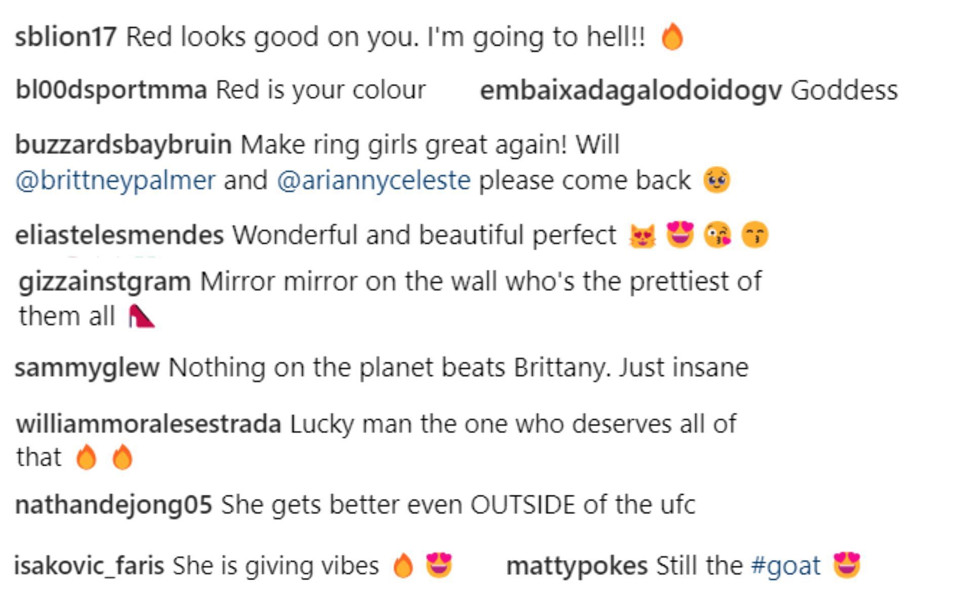 Brittney Palmer&#039;s recent post garners fans&#039; reaction.