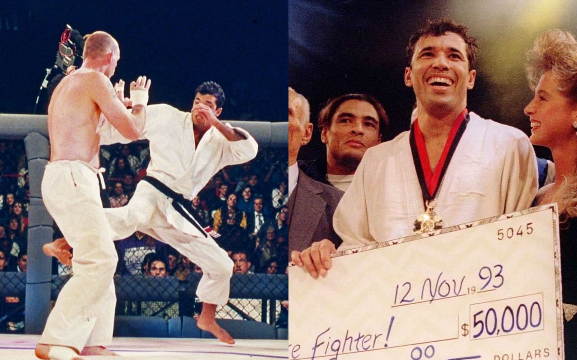 Hall of Famer Royce Gracie recounts wild exchange with Gerard Gordeau in UFC 1 finals [Image courtesy: Getty Images]