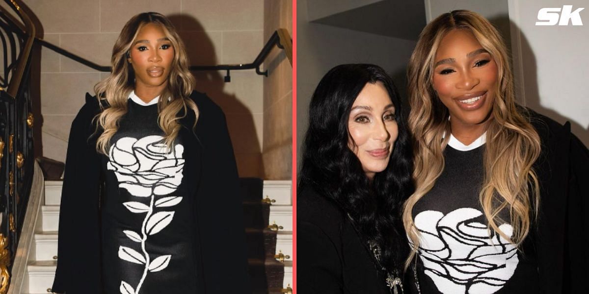 Serena Williams pictured with Cher